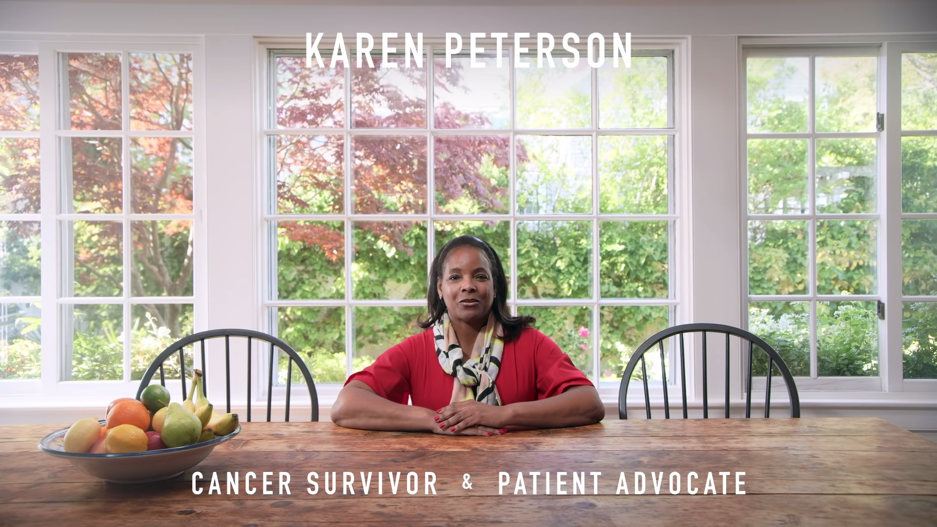 Karen Peterson, cancer survivor, patient advocate.